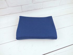  Dzianina gładka ściągaczowa Ciemny jeans